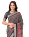 Vasthrlay Georgette Printed Unstitched Red Saree