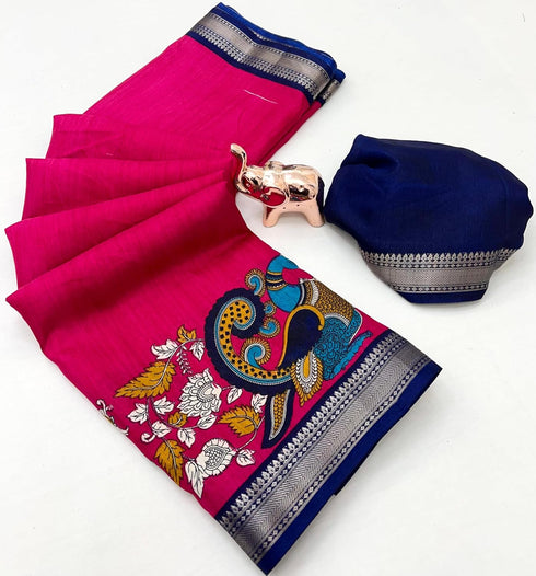 Vasthrlay Kalamkari Saree Print