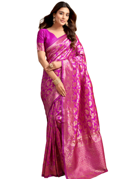 Vasthrlay Banarasi Traditional Unstitched Saree