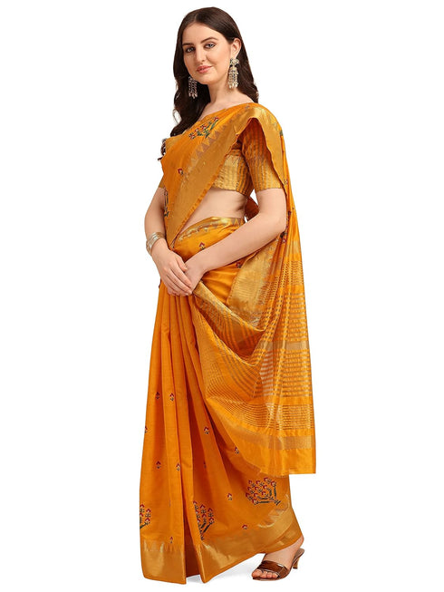 Vasthrlay Multicolor Embroidered Saree