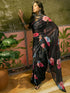 Vasthrlay Georgette Printed Unstitched Yellow Saree