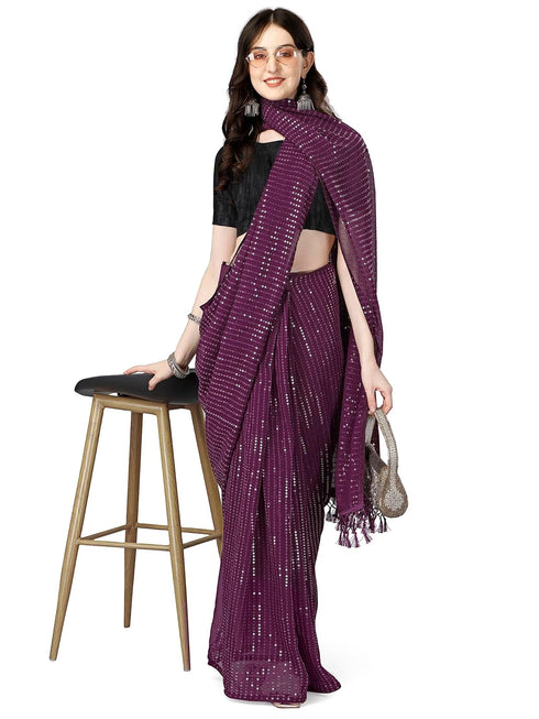 Vasthrlay Georgette Sequence Unstitched