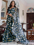 Vasthrlay Womens Printed Unstitched Dusty Pink Saree