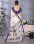 Vasthrlay Printed Unstitched Saree Az Ya Shaadi