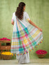 Vasthrlay Handloom Unstitched White Ethnic Wear