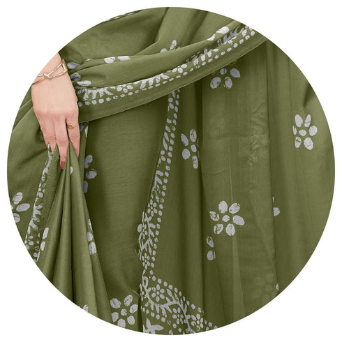 Vasthrlay Fashion Chiffon Printed Parrot Ethnic Wear