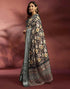 Vasthrlay Banglori Printed Unstitched Peach Saree