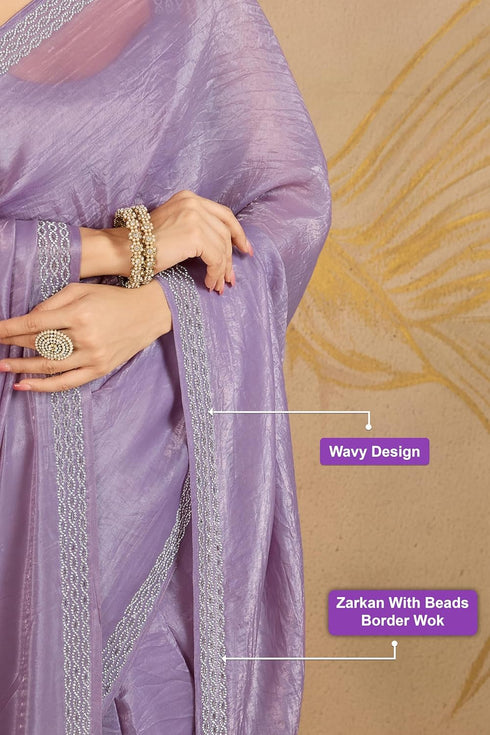 Vasthrlay Zarkan Unstitched Purple Ethnic Wear