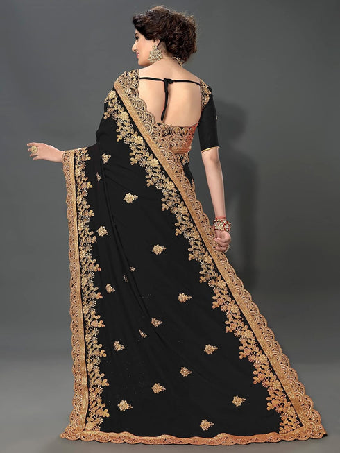 Vasthrlay Heavy Embroidery Saree