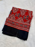 Vasthrlay Printed Ajrakh Floral