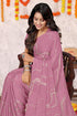 Vasthrlay Fashion Georgette Geometric Dusty Ethnic Wear