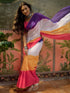 Vasthrlay Womens Printed Unstitched Multicolor Saree
