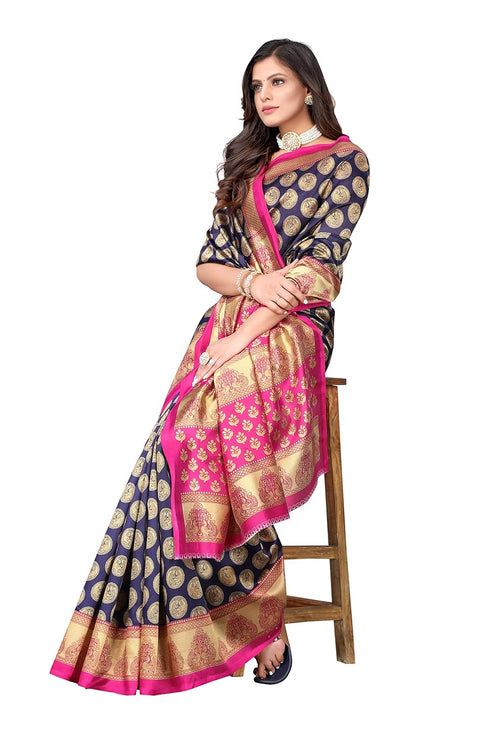 Vasthrlay Printed Alifa Pink Free Ethnic Wear
