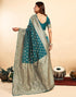 Vasthrlay Kanjivaram Banarasi Wedding Light Green Saree