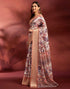 Vasthrlay Printed Jacquard Unstitched Rama Green Saree