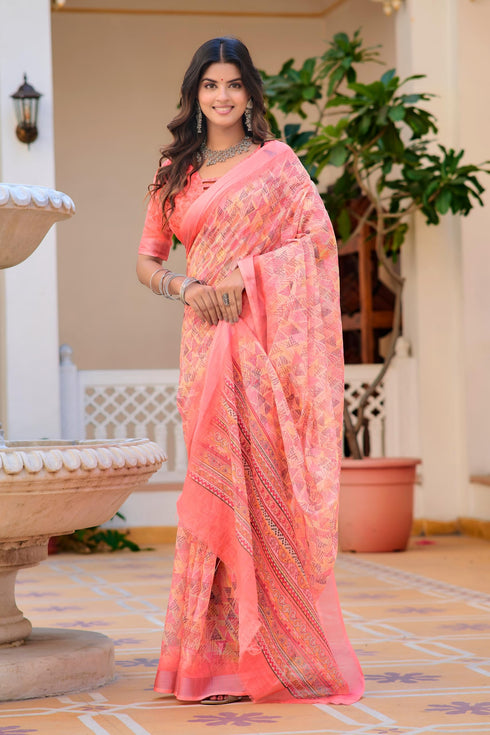 Vasthrlay Border Unstitched Saree