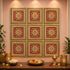 SATYAM KRAFT Ganpati Bappa Backdrop | janmashtami Decor | Wall Panels (9 pcs set)