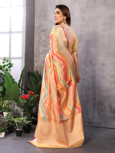 Vasthrlay Jacquard Unstitched Saree