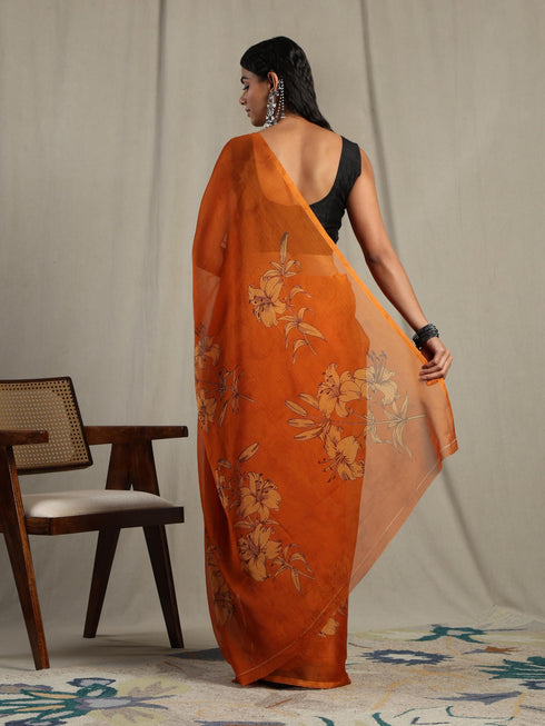 Vasthrlay Chiffon Floral Saree