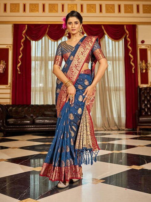 Vasthrlay Women's Cotton Designer Unstitched Saree