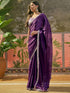 Vasthrlay Sequins Embroidery Black Saree