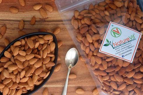 Nature Vit California Almonds | Premium Badam Giri | High Fiber & Immunity Boosting