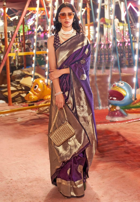 Vasthrlay Kanjivaram Handloom Golden Ethnic Wear