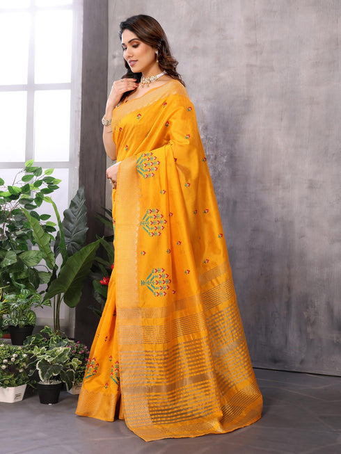 Vasthrlay Embroidery Unstitched Saree