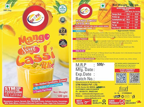 Am 2 Pm - Flavoured Lassi Mix Powder