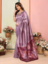 VasthrlayKanjivaram Banarasi Unstitched Mustard Free Ethnic Wear