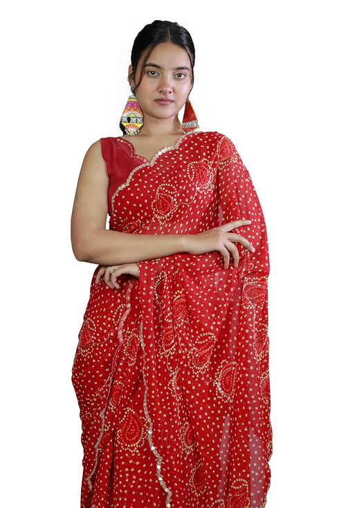 Vasthrlay Sourbh Georgette Plastic Turquoise Ethnic Wear