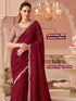 Vasthrlay Embroidery Unstitched Purple Ethnic Wear