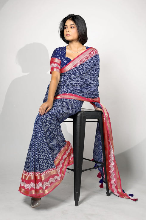 Vasthrlay Fashion Bandhani Printed Ethnic Wear