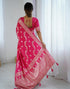 Vasthrlay Banarasi Weaving Unstitched Blue Saree