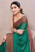 Vasthrlay Fashion Chiffon Georgette Teal Ethnic Wear