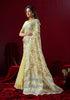 Vasthrlay Yellow Embroidery Saree