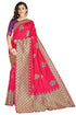 Vasthrlay Jacquard Gs Bridal Pink Ethnic Wear