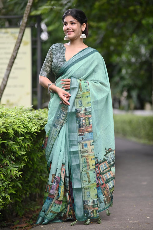 Vasthrlay Fashion Cotton Printed Ethnic Wear