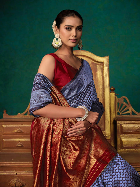 Vasthrlay Banarasi Woven Saree