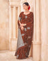 Vasthrlay Kanjivaram Jacquard Unstitched Mustard Saree