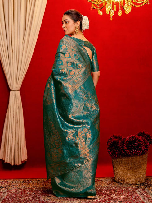 Vasthrlay Weaving Banarasi Mauve Saree