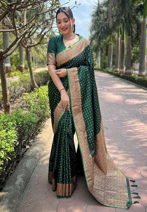 VasthrlayWomen's Banarasi Kanchipuram Saree