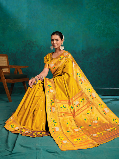 Vasthrlay Paithani Woven Saree