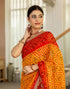 Vasthrlay Georgette Embroidery Unstitched Yellow Saree