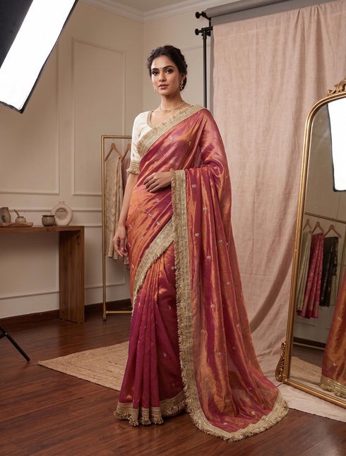 Vasthrlay Georgette Embroidery Saree