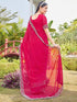 Vasthrlay Shimmer Georgette Olive Saree