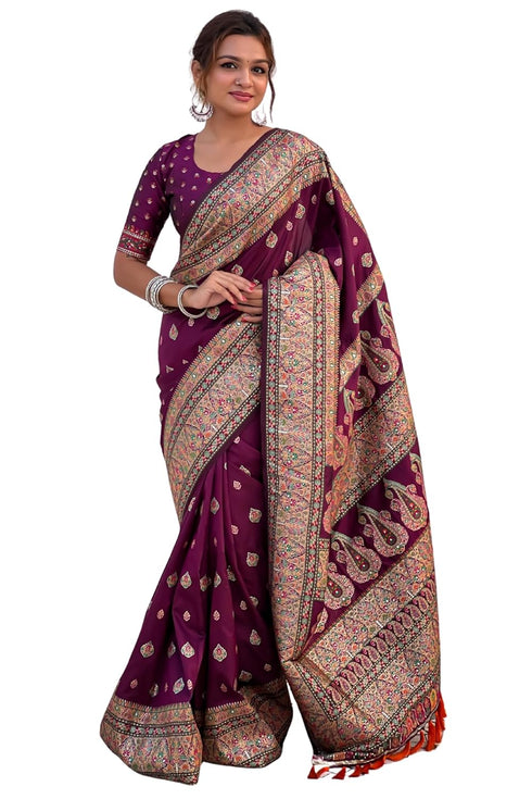 Vasthrlay Kanjivaram Unstitched Blouse Ethnic Wear