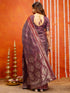 Vasthrlay Banarasi Weaving Maroon Saree