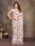 Vasthrlay Brown Unstitched Saree