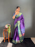 Vasthrlay Kanjivaram Traditional Contrast Included